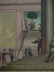 Le rapt de Dina (Genèse 34). Kunsthistorisches Museum Wien, Galerie de peintures, Inv. Nr. 1554, (détail)
